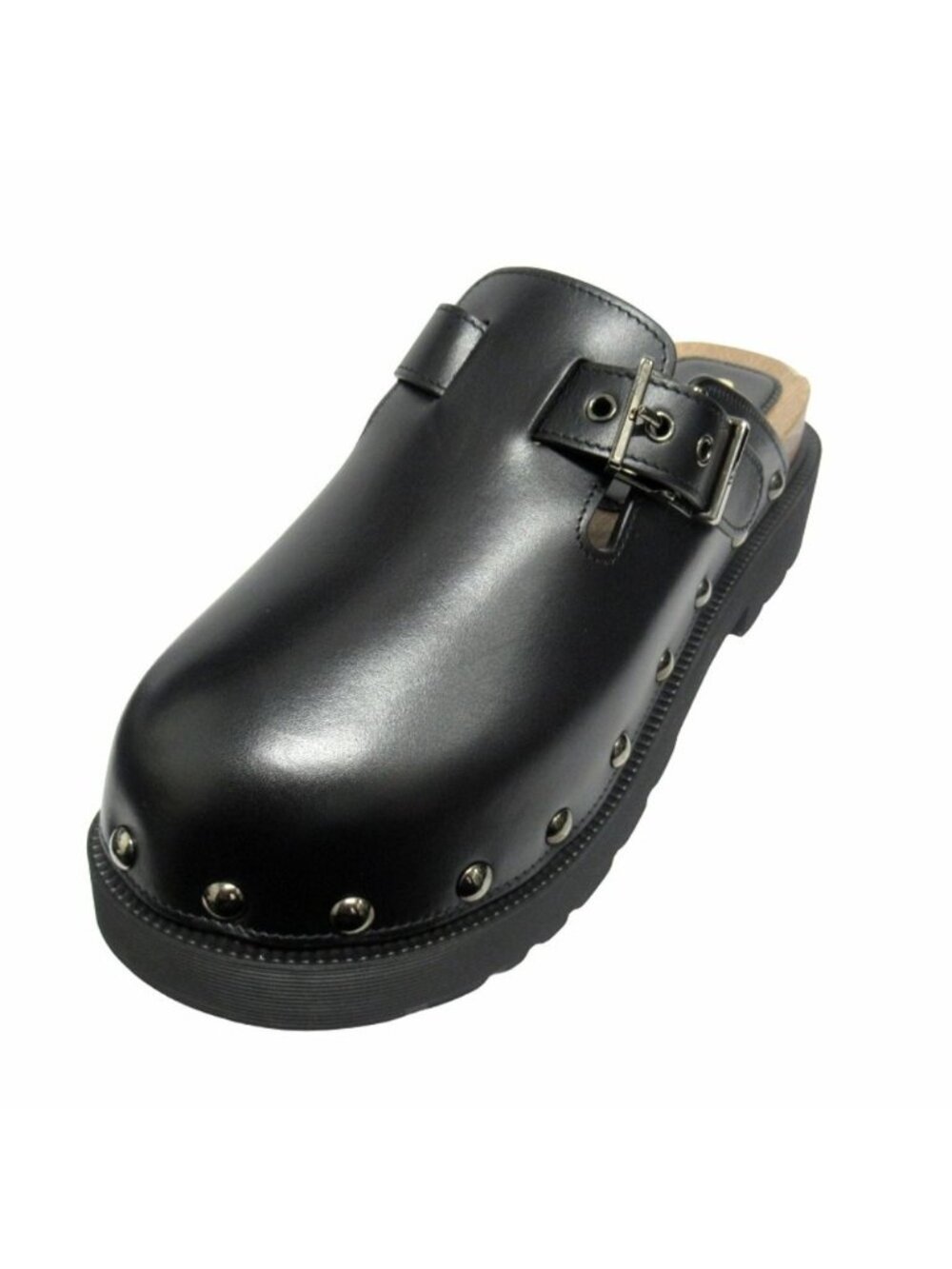 Dior Quake Leather Clog Sandals Sabot Platform 39 Black - Picture 3 of 9